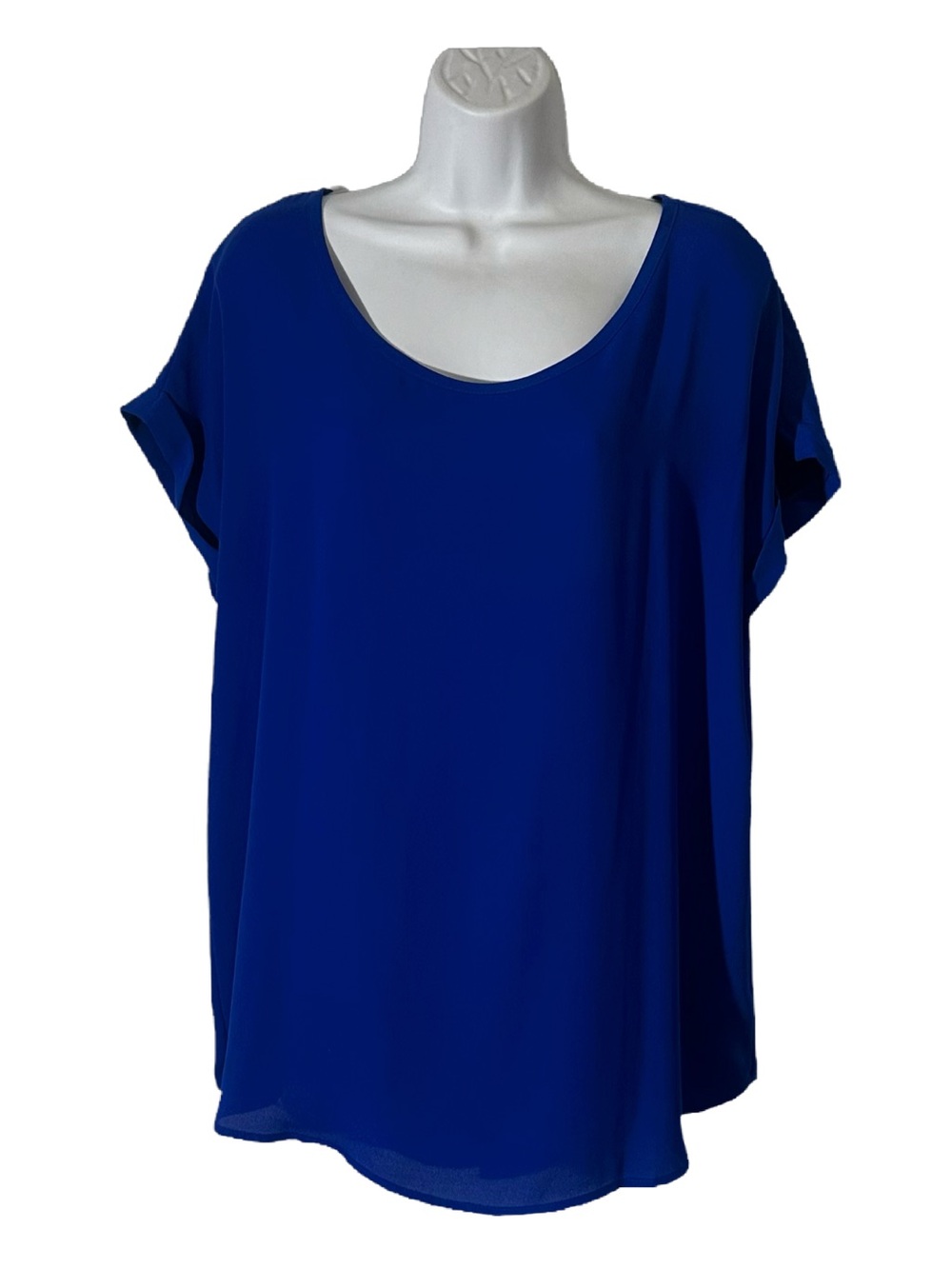 PLEIONE Scoop Neck Blouse, Size L